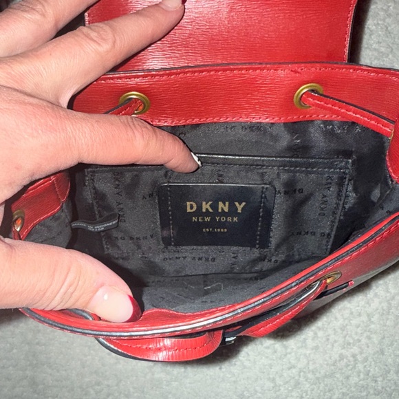 DKNY Scarlet Red Backpack - Picture 10 of 11